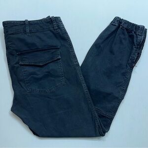 NILI LOTAN Carbon Black Cropped Military Pants Womens Size 6 Zip Made in USA